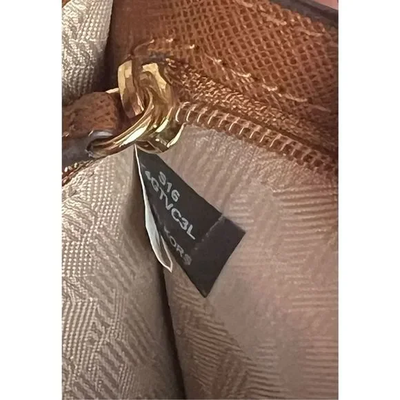 Michael Kors Jet Set Saffiano Leather Tan Crossbody - Picture 5 of 11